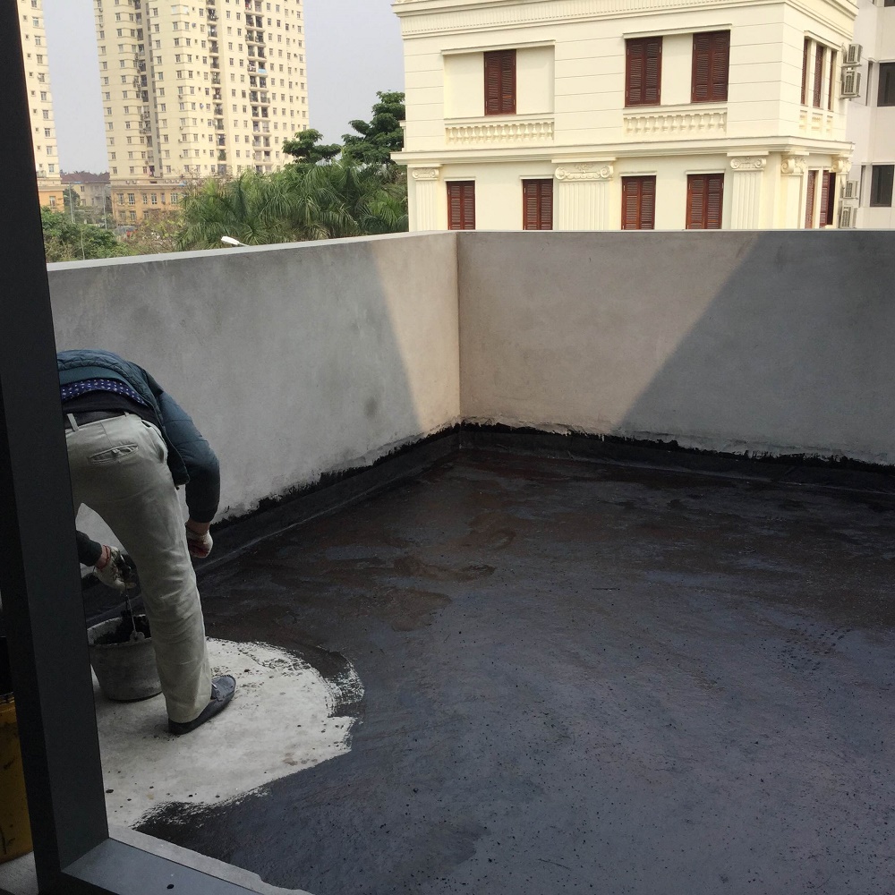 Thi công chống thấm khu vực bồn hoa