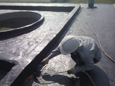 giá cố góc bằng màng bitum khi chống thấm mái