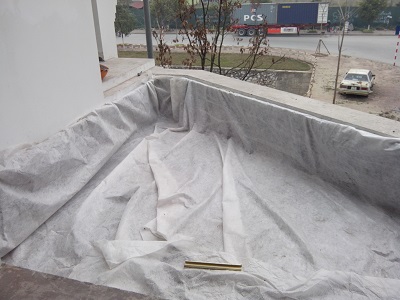 lắp đặt vải địa