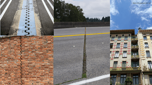 Các loại khe co giãn, khe lún trong thực tế