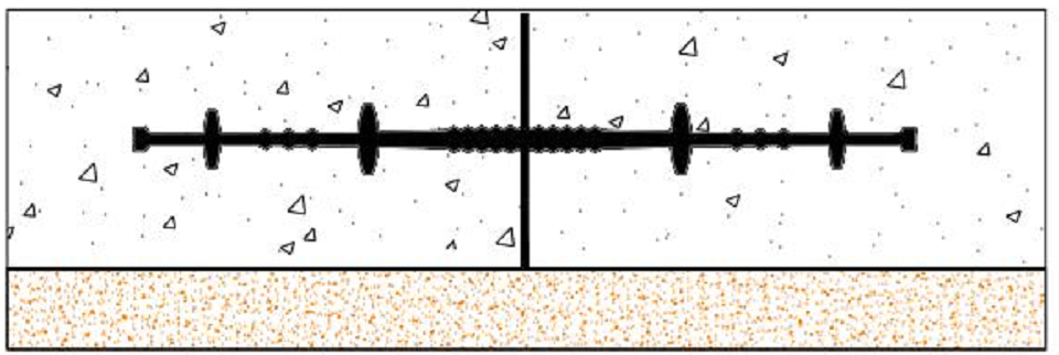 Cấu tạo vị trí của băng cản nước PVC  V20 trong kết cấu bê tông