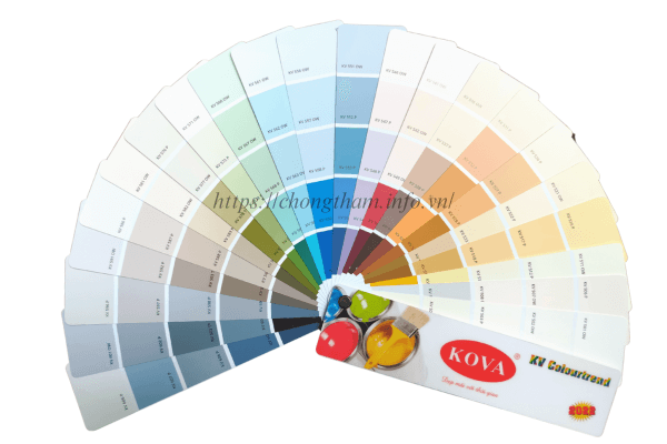 bảng màu sơn trang trí kova