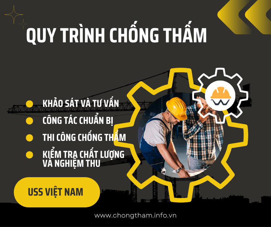 Quy trình thi công chống thấm tại USS Việt Nam