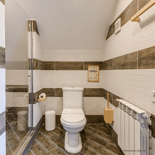 khu vệ sinh không thấm sẽ rất sạch sẽ