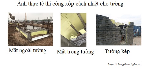 xốp XPS chống nóng cho tường