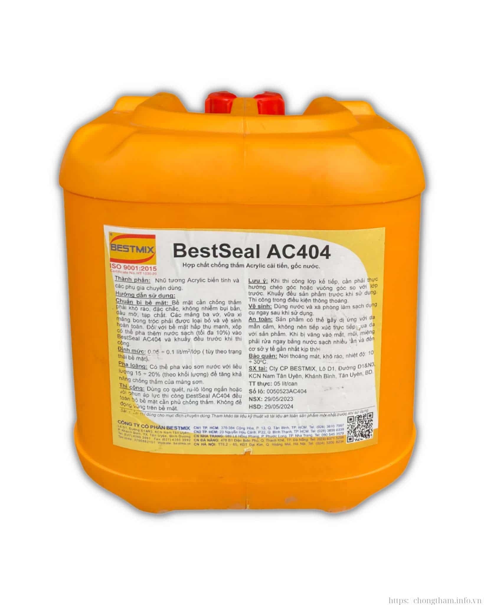 BestSeal AC404 - Chống thấm trong suốt Acrylic cho vật liệu gốc xi măng