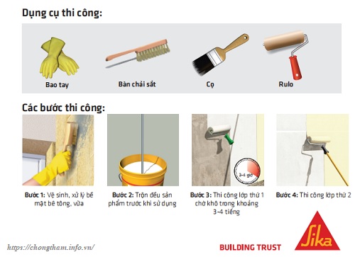 hướng dẫn các bước thi công và dụng cụ cần chuẩn bị