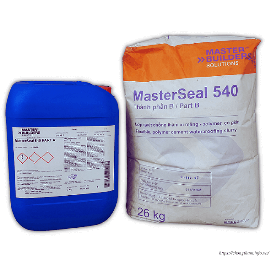 Masterseal 540 đóng gói kiểu mới bộ 36 kg