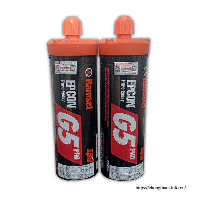 Ramset Epcon G5 Pro: Keo Epoxy khoan cấy thép nhập khẩu USA