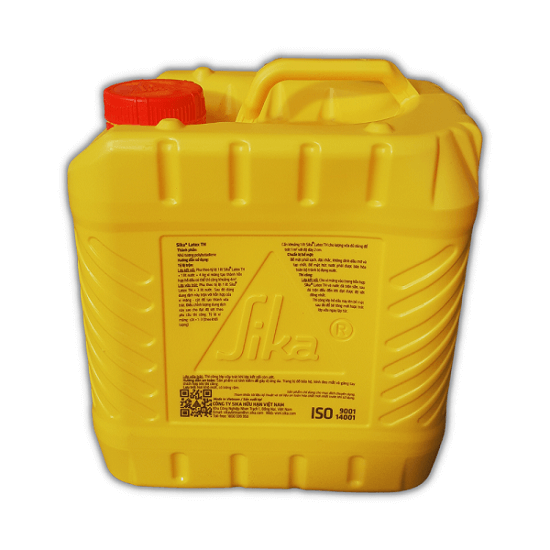 mặt sau vỏ can sika latex th 5 lít