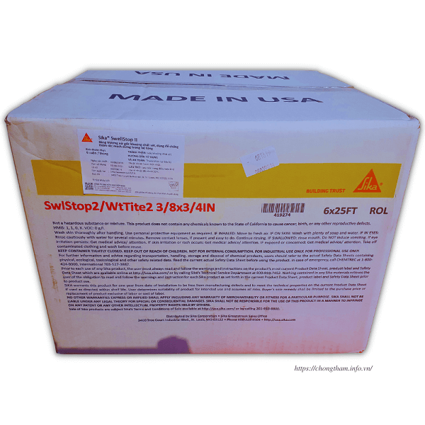 Sika SwellStop-đóng thùng caton nhập khẩu từ Mỹ