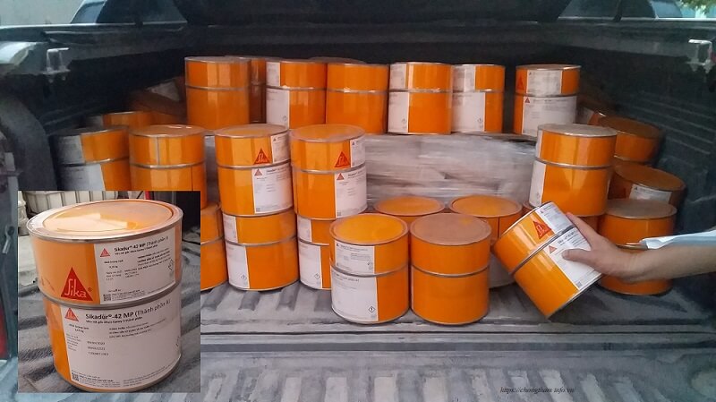 Sikadur 42 MP: Vữa rót gốc nhựa Epoxy 3 thành phần đóng gọi bộ 12 kg