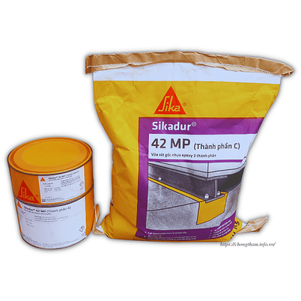Sikadur 42 MP: Vữa rót gốc nhựa Epoxy 3 thành phần mác 1200