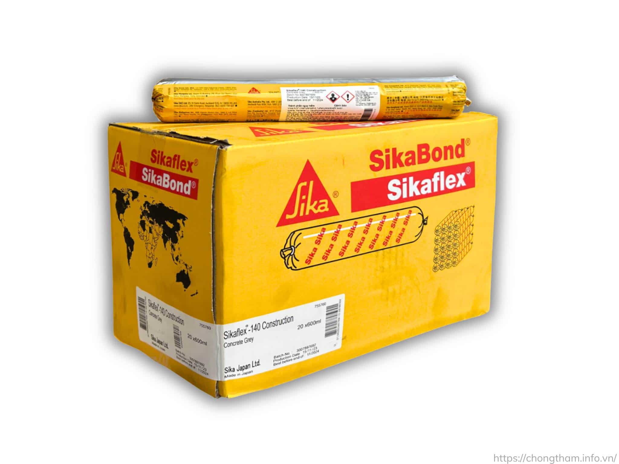 Sikaflex 140 construction đóng thùng 20 tuýp