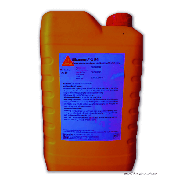 Sikament 1R4 - Phụ Gia Siêu Dẻo, Giảm Nước Cao Cấp