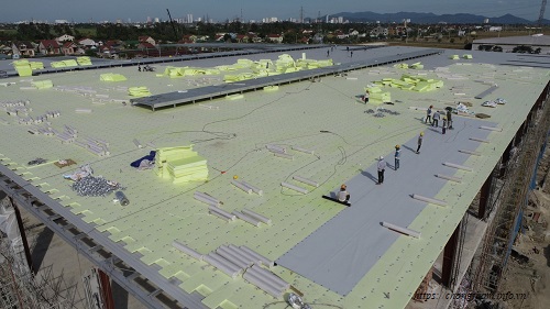 Xốp Cách Nhiệt XPS dùng chống nóng cho mái nhà