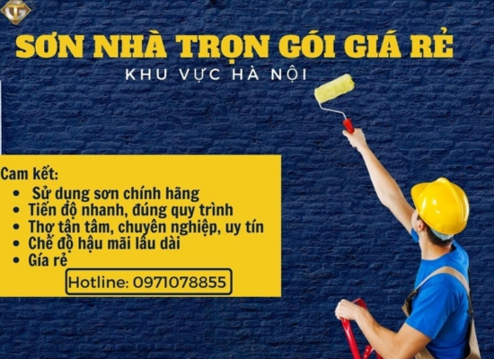 xây dựng Tĩnh Gia chuyên sơn nhà trọn gói 