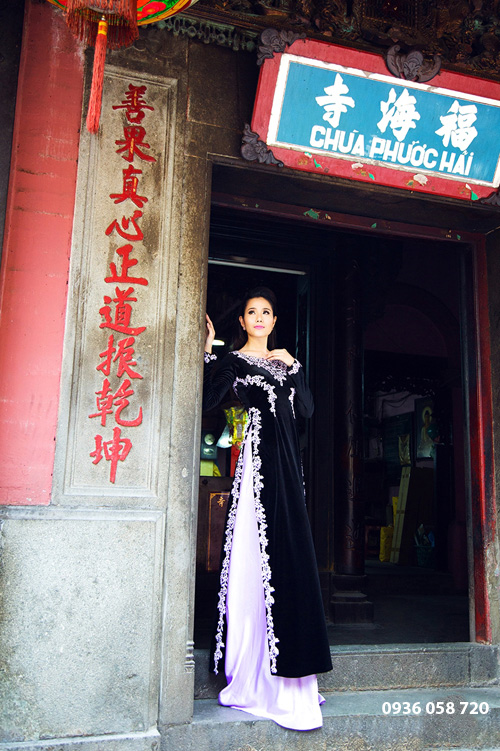 áo dài nhung đẹp chụp ảnh xuân 2019 tại hà nội