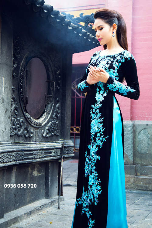 ao dai nhung dinh ket dep nam 2019