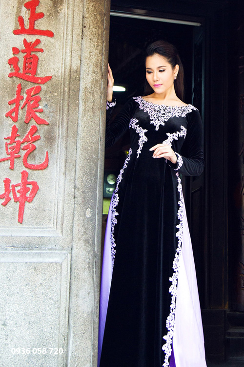 áo dài nhung đẹp tại hà nội