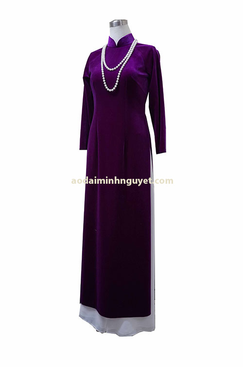 cho thuê áo dài nhung đẹp ở hà nội