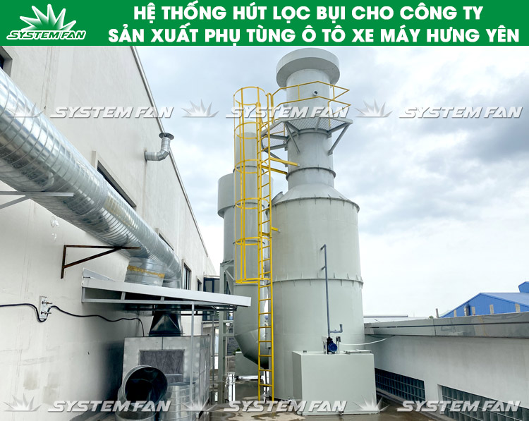 Lắp đặt hệ thống hút bụi cho công ty ô tô xe máy AMA (Hình 1)