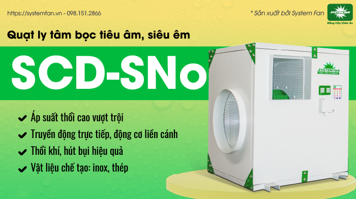 Quạt ly tâm bọc tiêu âm