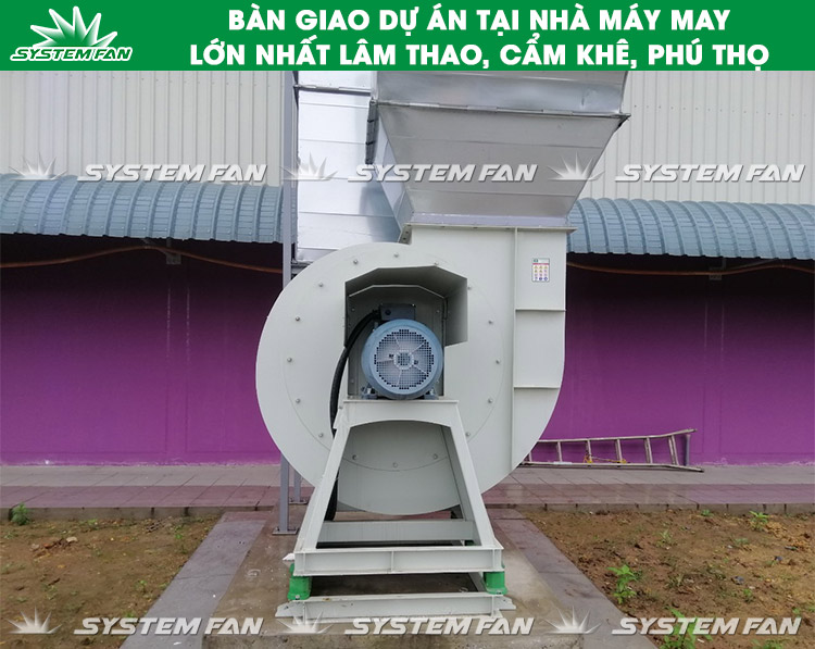 Dự án tại Lâm Thao - 2 Bàn giao quạt cho nhà máy may tại Lâm Thao (Hình 2)