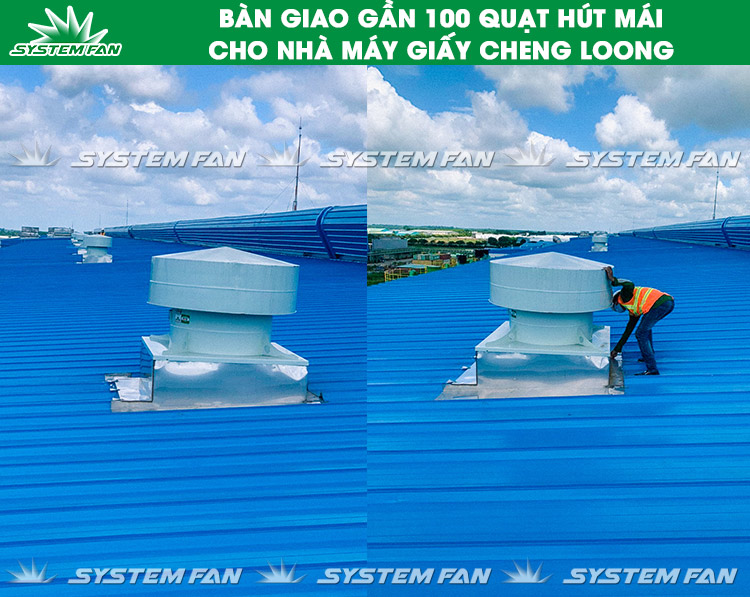 Bàn giao quạt nhà máy Cheng Loong 3 100 quạt nhà máy Cheng Loong (Hình 3)