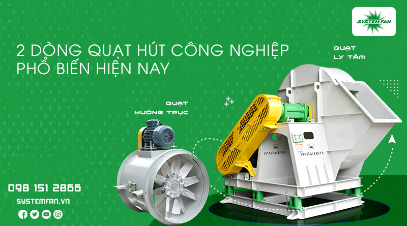 Dòng quạt hút công nghiệp Dòng quạt hút công nghiệp