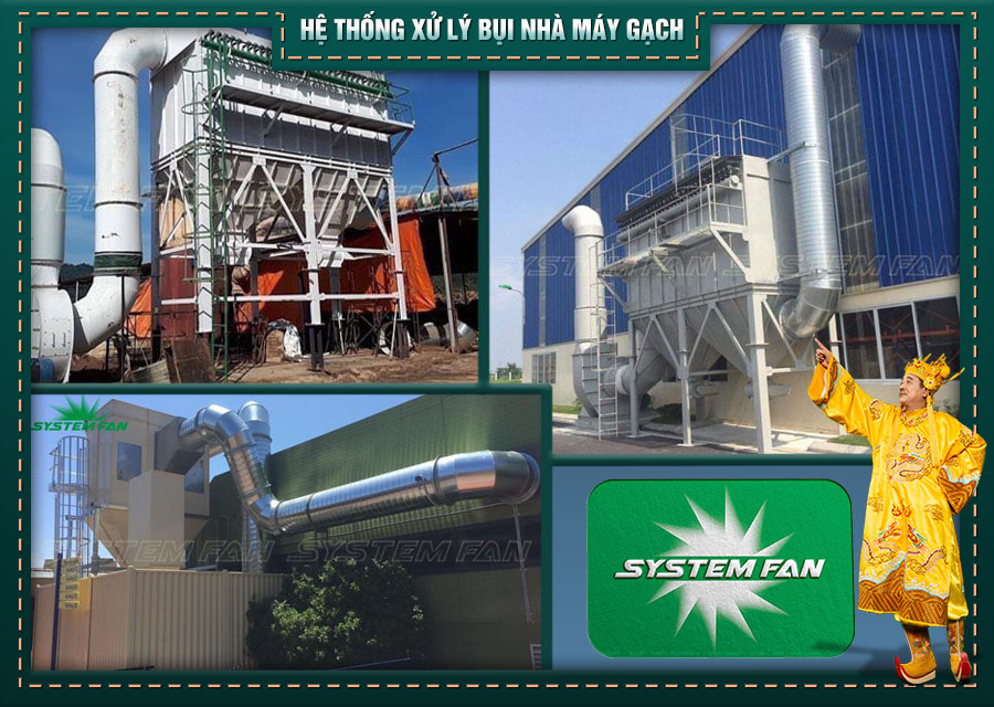 Hệ thống thu gom và xử lý bụi cho nhà máy gạch Hệ thống thu gom và xử lý bụi cho nhà máy gạch