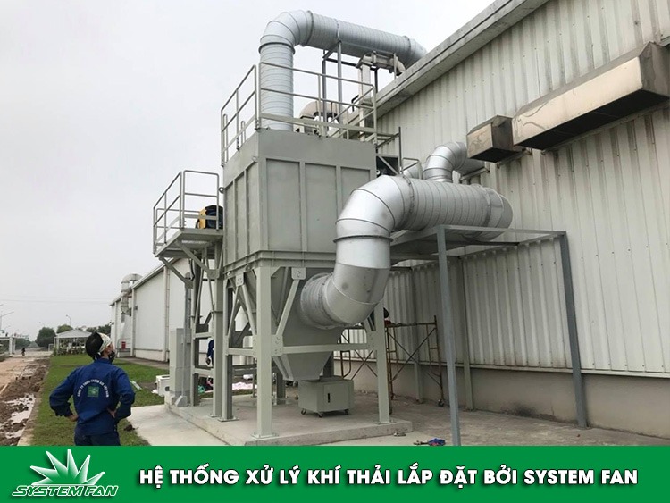 Hệ thống xử lý khí thải lắp đặt bởi System Fan (3) Hệ thống xử lý khí thải lắp đặt bởi System Fan (3)