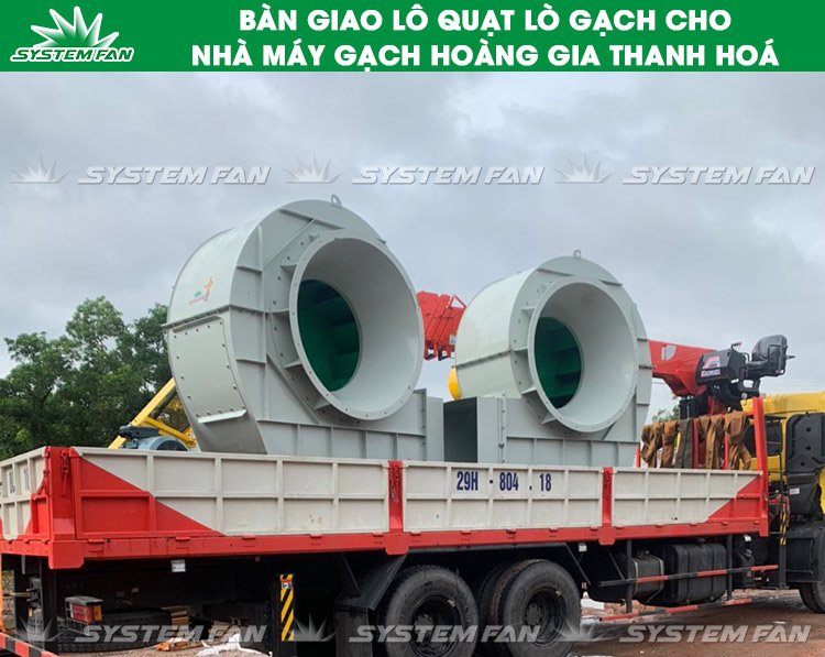 Quạt cho lò gạch nhà máy Hoàng Gia - 1 Quạt lò gạch nhà máy gạch Hoàng Gia (Hình 1)