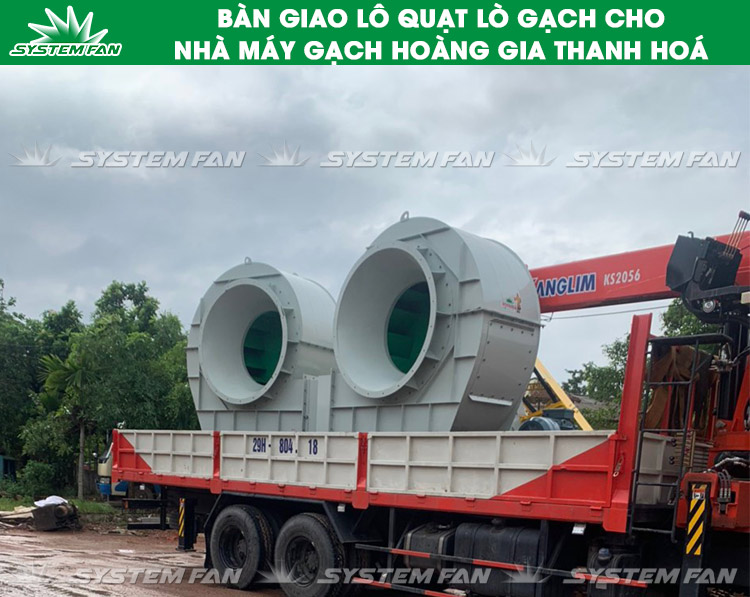Quạt cho lò gạch nhà máy Hoàng Gia - 2 Quạt lò gạch nhà máy gạch Hoàng Gia (Hình 2)