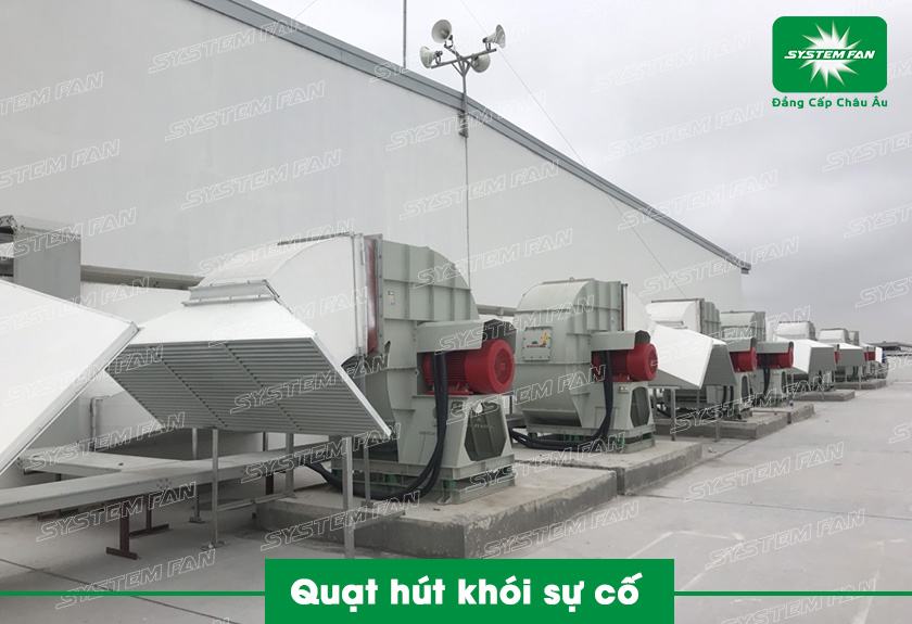Quạt hút khói sự cố