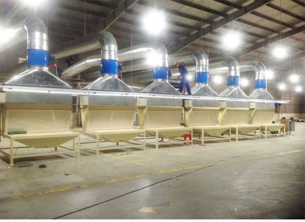 Hệ thống hút bụi gỗ chà nhám Hệ thống hút bụi chà nhám cho dây chuyền sản xuất ( Ảnh tham khảo )