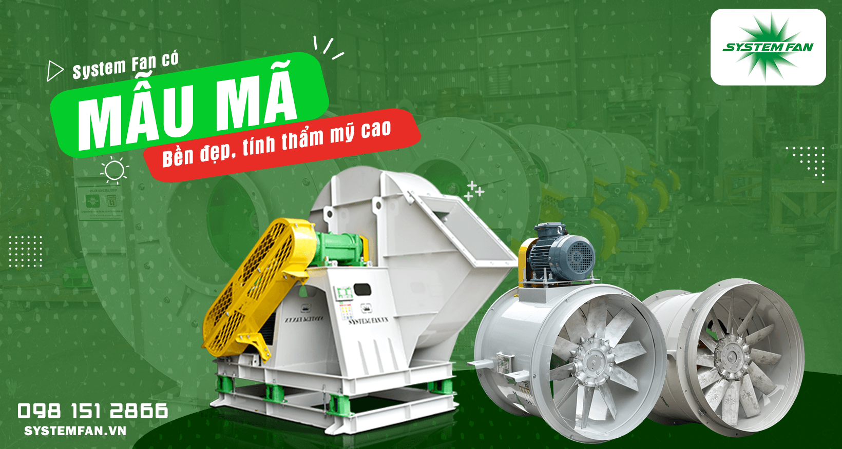 Mẫu mã bền đẹp, thẩm mỹ cao
