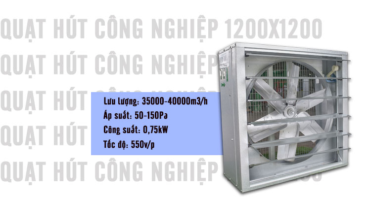Quạt hút công nghiệp 1200x1200