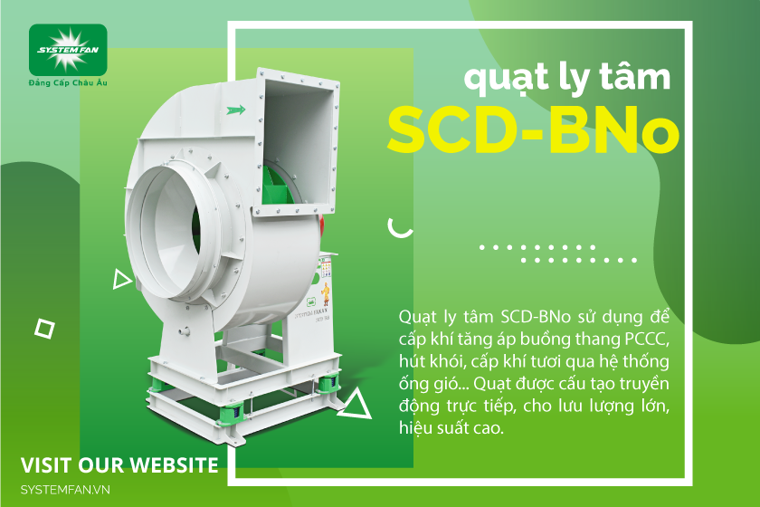 Quạt ly tâm hút bếp SCD-BNo - System Fan