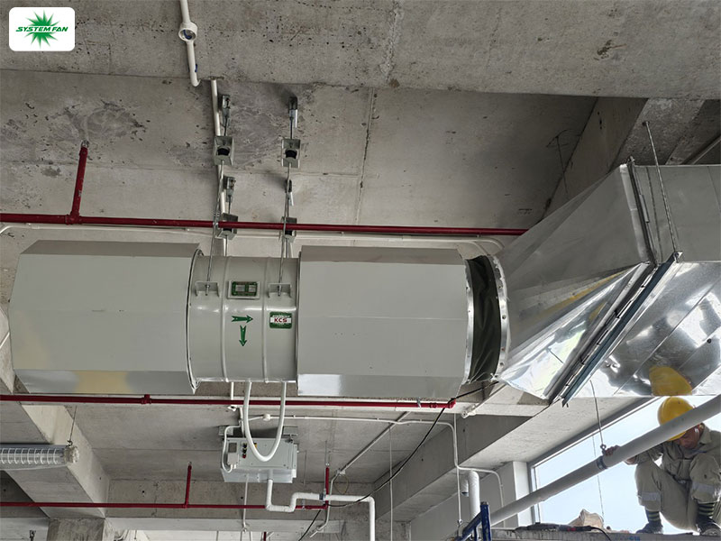 Quạt hướng trục nối ống