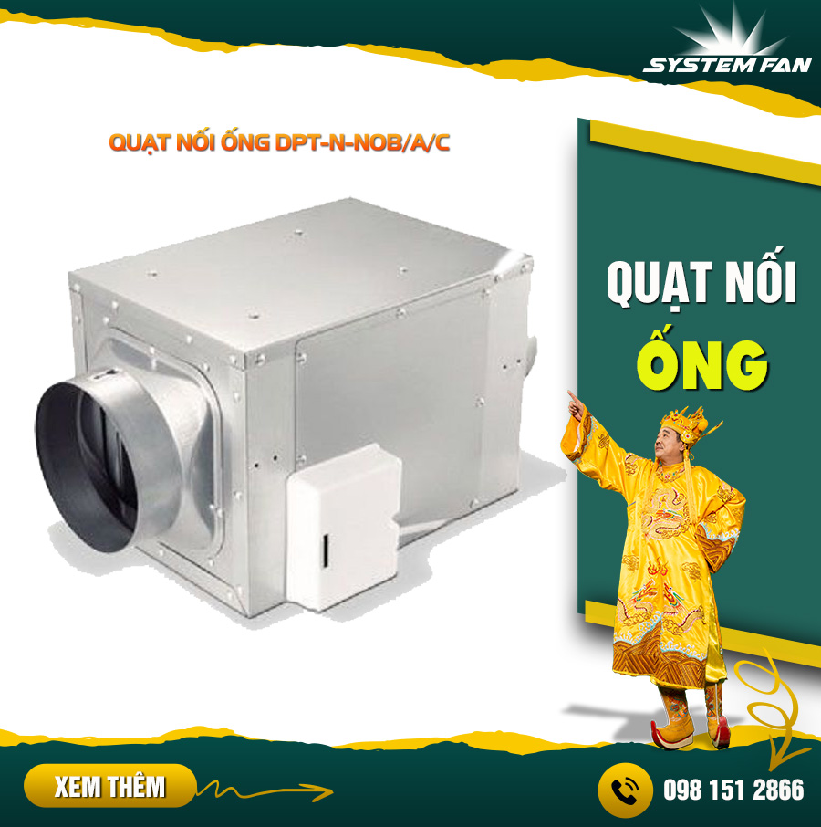 Quạt nối ống DPT Quạt nối ống DPT