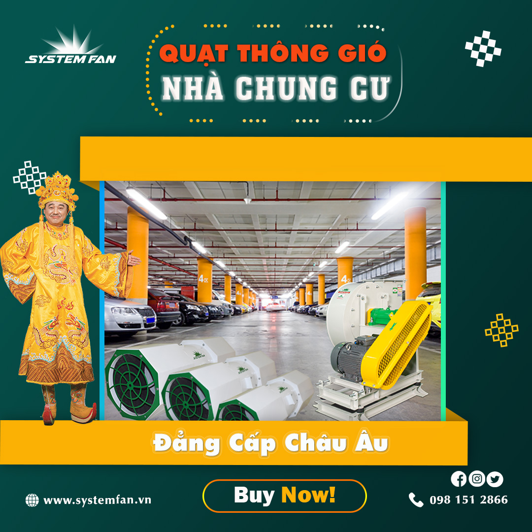 Quạt thông gió chung cư