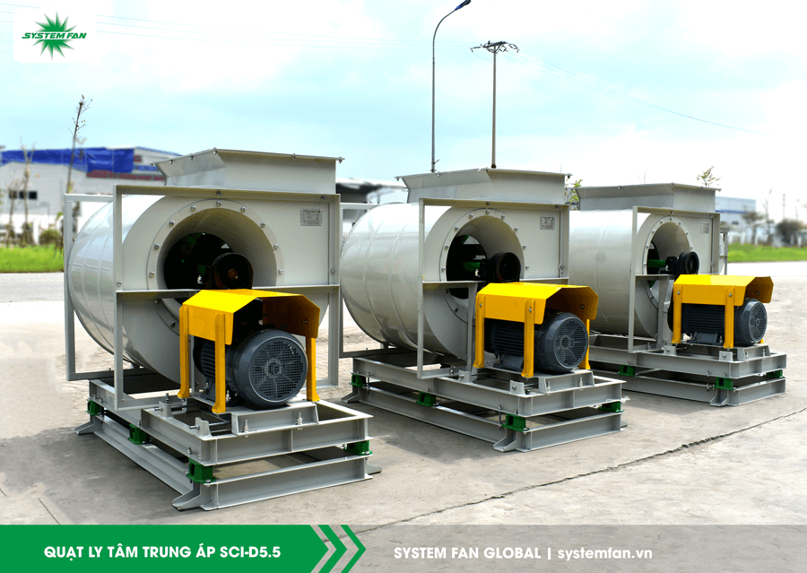 Quạt ly tâm trung áp SCI-D5.5