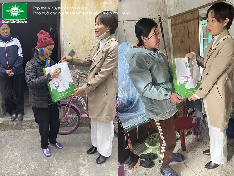 Trao quà cho người khuyết tật huyện Trực Ninh 8