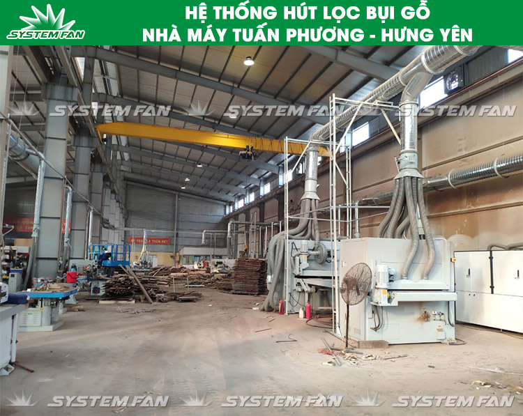 Hệ thống hút bụi gỗ - Nhà máy gỗ Tuấn Phương 2