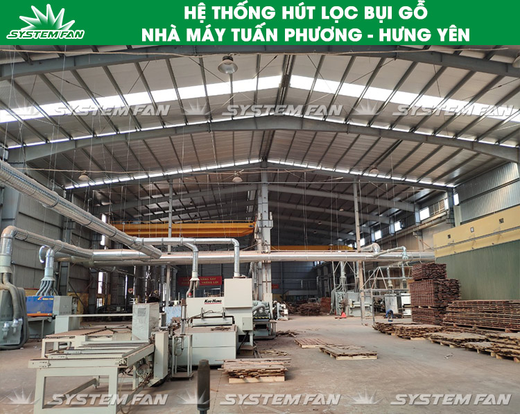 Hệ thống hút bụi gỗ - Nhà máy gỗ Tuấn Phương 3