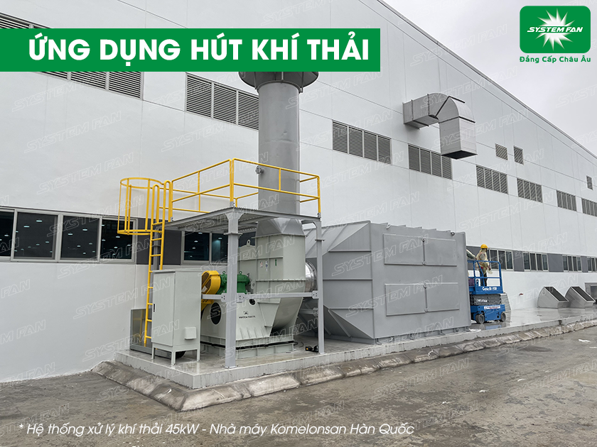 Ứng dụng hút khí thải
