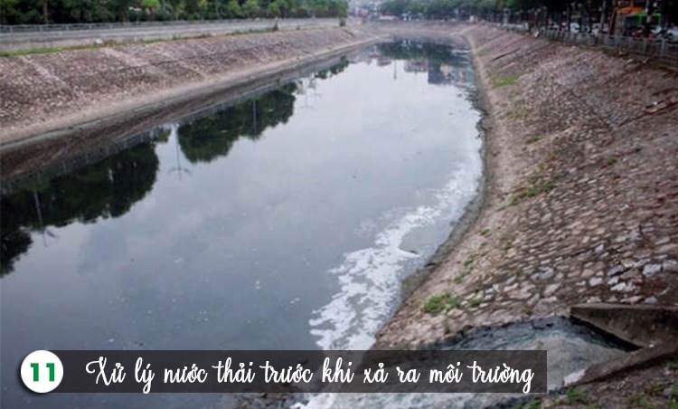 Xử lý nước thải trước khi xả ra môi trường Xử lý nước thải xả ra môi trường