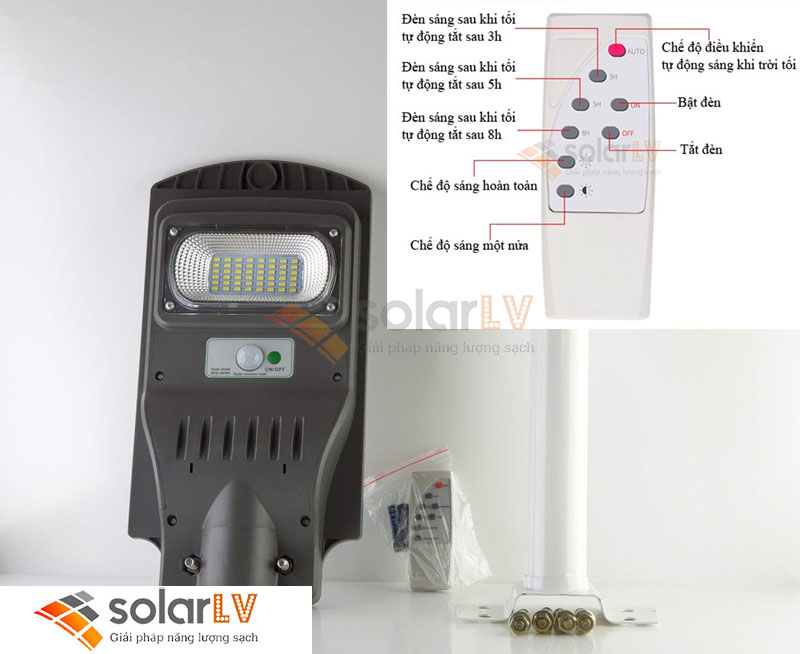 Đèn đường led 30W năng lượng mặt trời DD30WNLMT-3
