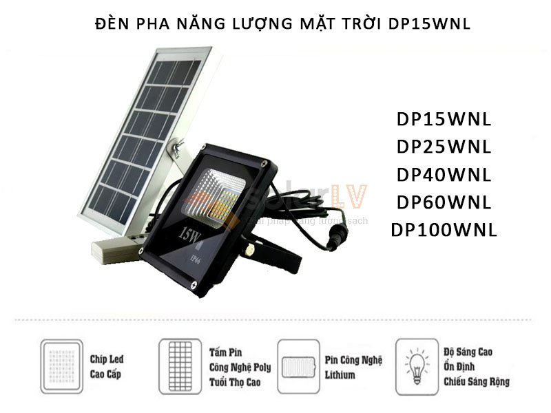Đèn pha năng lượng mặt trời Solar Light 15W -2